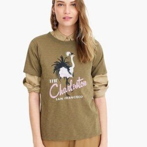 Charleston San Francisco Olive Green T-shirt, NWT!